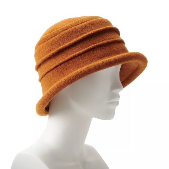 Scala Camel Knit Wool Packable‎ Cloche Hat One Size - Picture 1 of 6